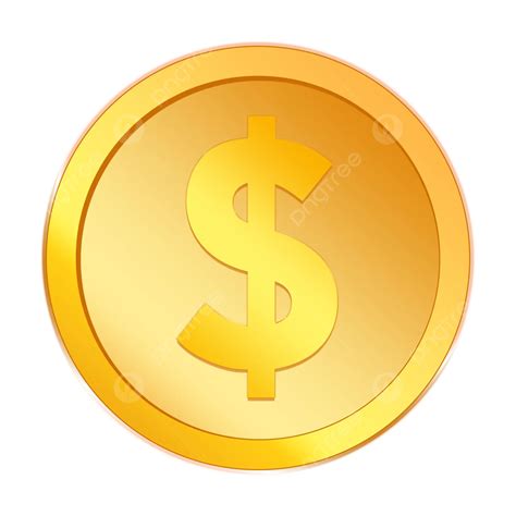 Free Dollar Gold Coin Vector Dollars Dollar Coin Gold Coins Png