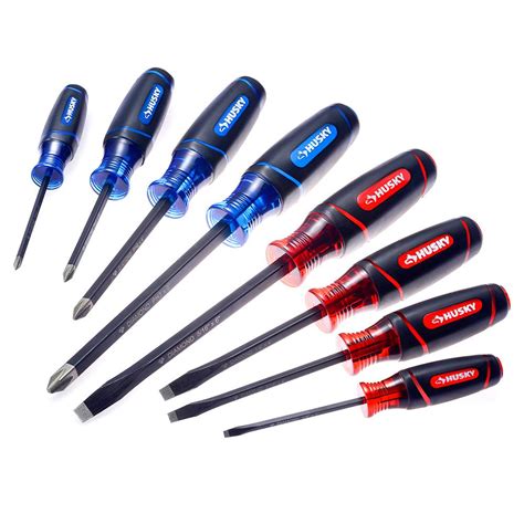 Husky Diamond Tip Magnetic Screwdriver Set 8 Piece 546340081 The