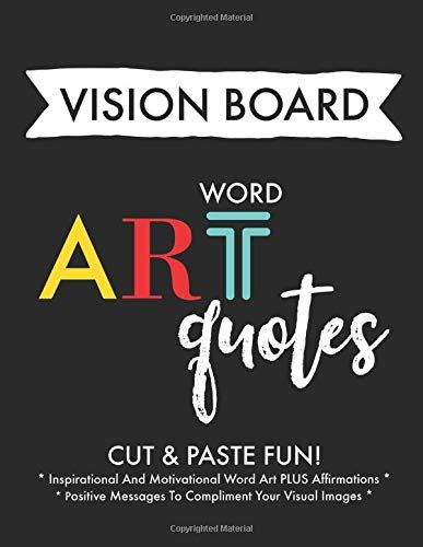 Vision Board Word Art Quotes: Inspirational Art Quotes/ Word Clip Art For Vision Board Planning ...