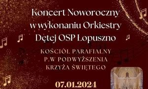 Koncert Noworoczny Orkiestry D Tej Osp Opuszno Gmina Opuszno