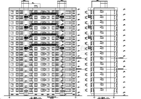 8089平方米高层住宅楼全套建筑设计施工cad图纸住宅小区土木在线