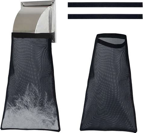 Amazon 2pcs Black Lint Catcher For Dryer Outdoor Vent Lint Bag