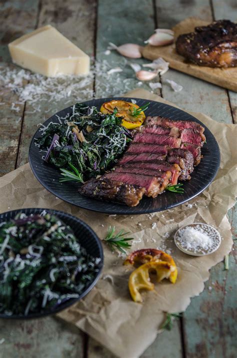 Balsamic And Rosemary Steak With Sautéed Kale Chew Town Food Blog