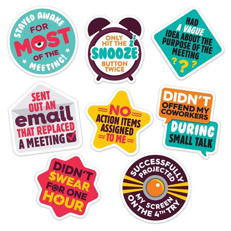 Work Merit Stickers Reward Office Adulting Funny Office