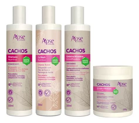 Apse Cachos Shampoo E Co Wash E Gelatina E Ativador Mercadolivre