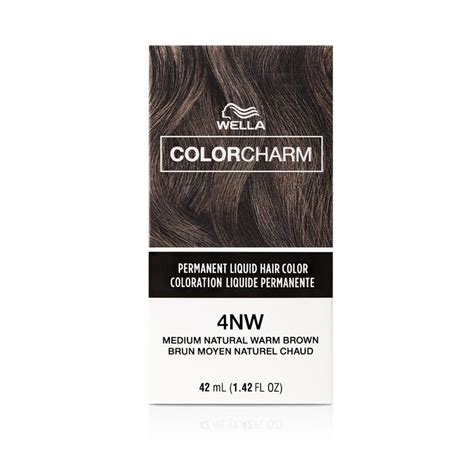 4nw Medium Natural Warm Brown Colorcharm Permanent Liquid Hair Color By