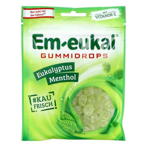 Em Eukal Gummidrops Eukalyptus Menthol Zuckerhalt G