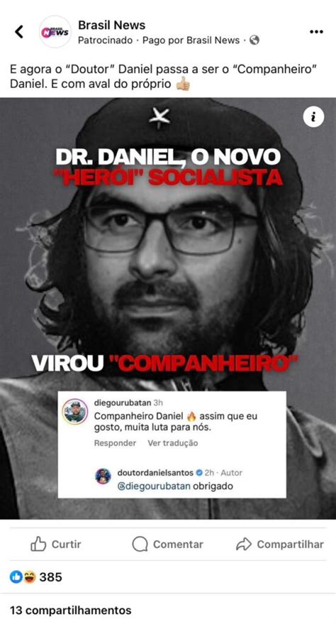 Perfis Fakes Atacam Doutor Daniel Nas Redes Sociais