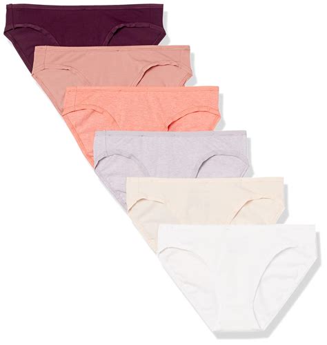 Amazon Essentials Women S Cotton Bikini Brief Underwear Available In Plus Size Pack Of