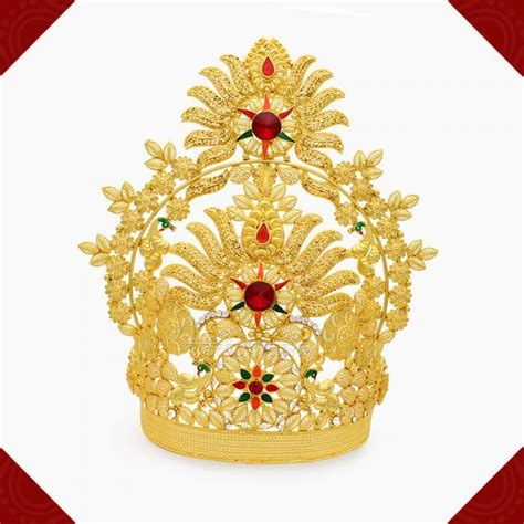 Pin On Deity Sinhasan Crown Deity Garland Necklace God Shringar