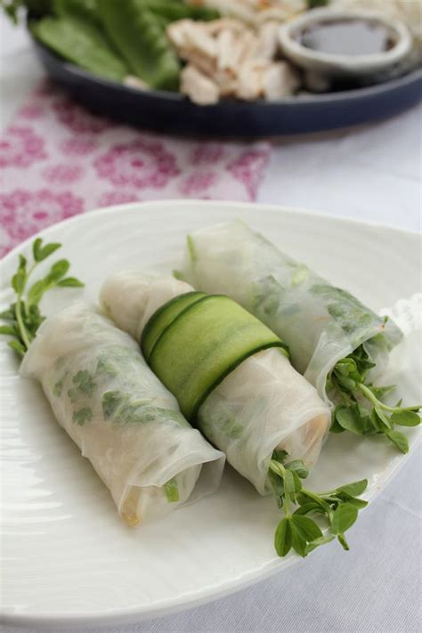 Healthy Rice Paper Rolls