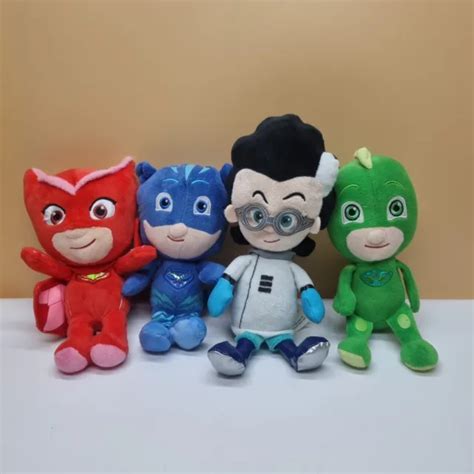 Genuine Pj Masks Soft Toy Bundle Owlette Gekko Catboy Romeo Plush 9