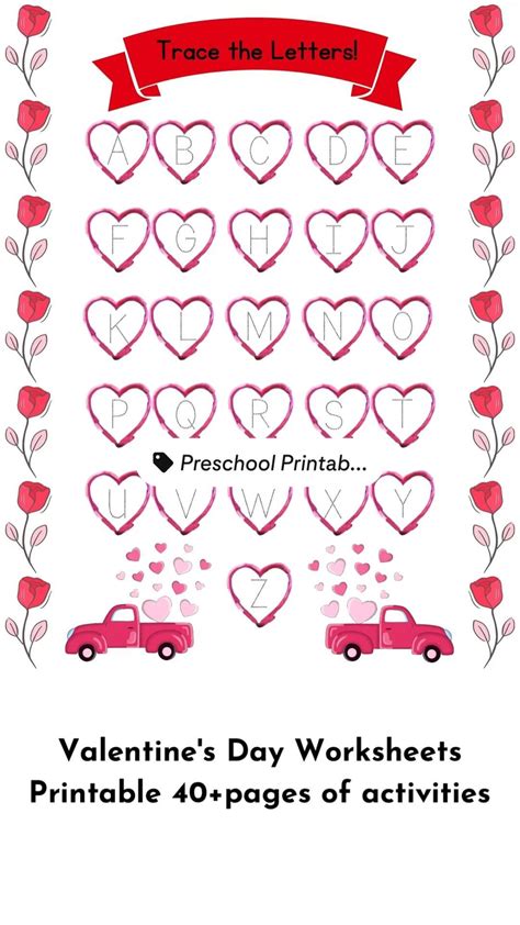 Valentine S Day Worksheet Printable For Kindergarten And Preschool Artofit