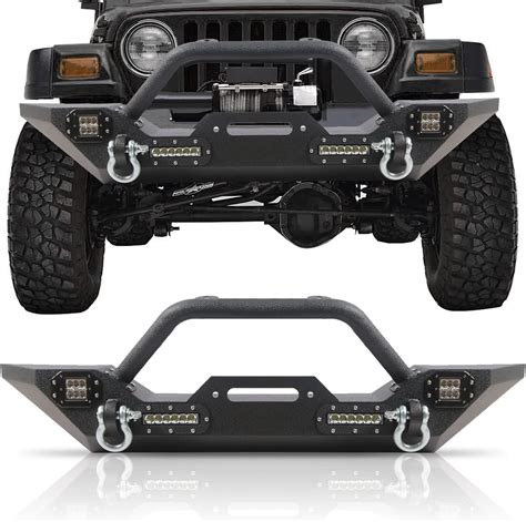 Amazon TIOYAR Front And Rear Bumper Compatible With 97 06 Jeep