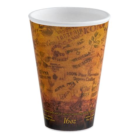 Dart 16U16ESC 16 Oz Fusion Escape Customizable Foam Hot Cup 1 000 Case