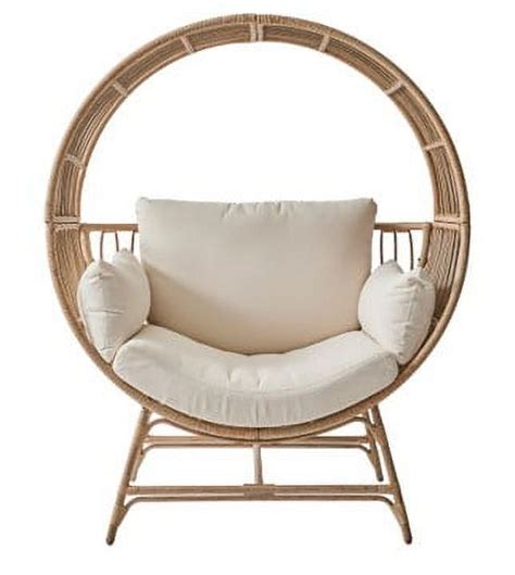 Better Homes Gardens Bellamy Round Wicker Outdoor Egg Chair Beige