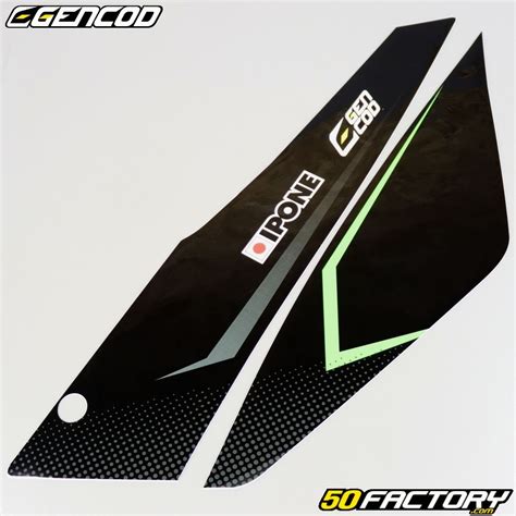 Kit déco Masai Ultimate et Hanway Furious Gencod Evo vert Pièce moto