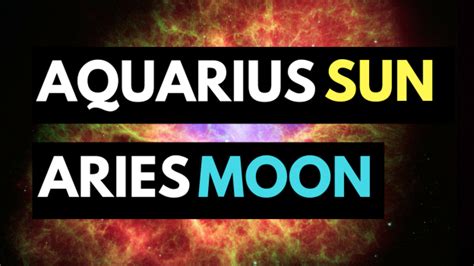 Aquarius Sun Aries Moon