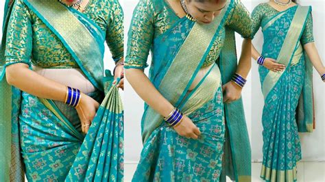 Saree Draping For Beginners Easy Saree Draping Tutorial Step By Step