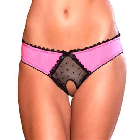 Ropa interior exótica para mujer Tanga sexy Encaje Bragas de cintura