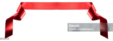 Satin Ribbon Banner On White Stock Photo - Download Image Now ... 