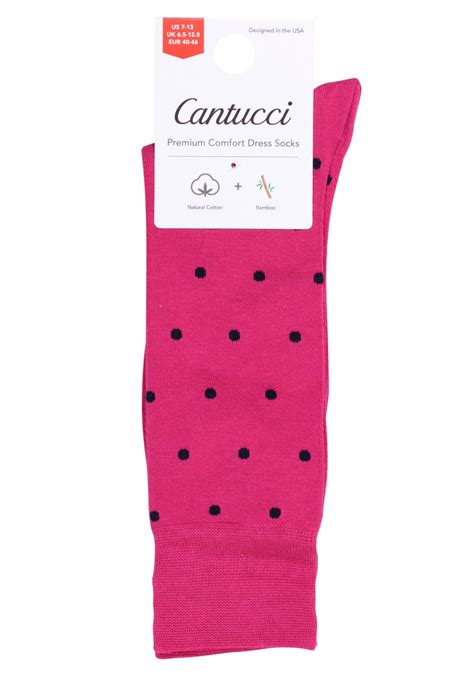 Mens Polka Dot Socks Magenta Pink And Navy Polka Dot Dress Socks Bows N