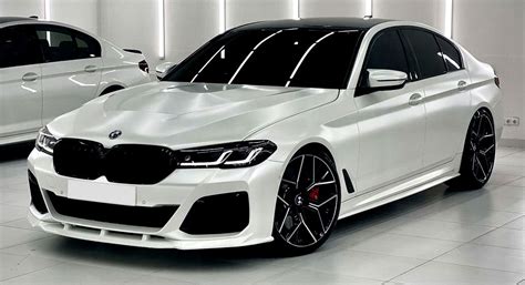 White Satin Pearl Bmw 5 Series With A Paradigm Body Kit Bomb