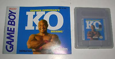 George Foreman S Ko Boxing Cartridge Nintendo Game Boy W Case