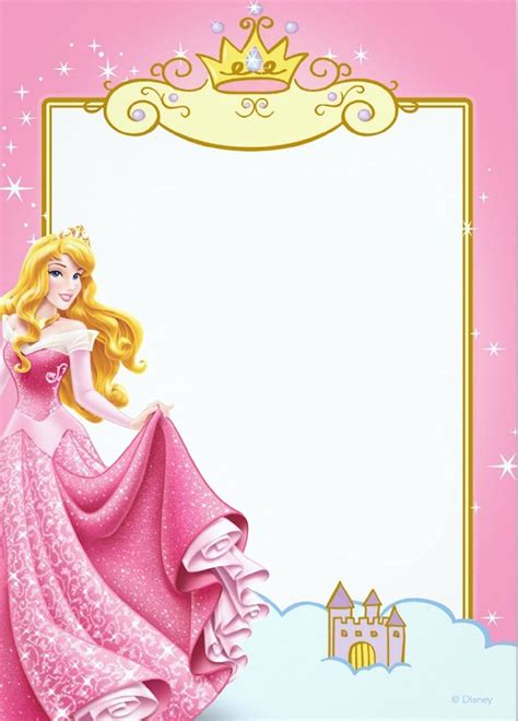 Free Printable Princess Invitation Templates Disney Princess