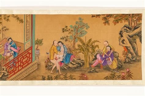 Sold Price S Chinese Erotic Painted Scroll On Silk April