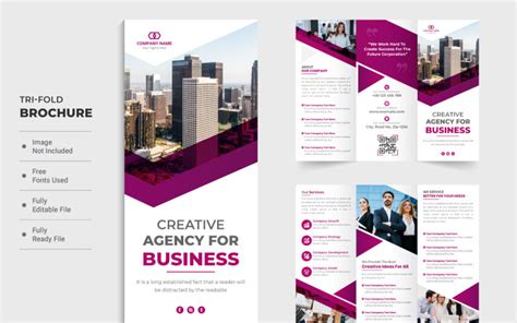 Business Promotion Tri Fold Brochure Templatemonster