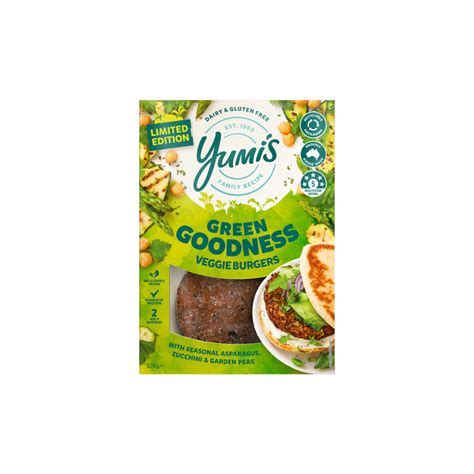 Green Goodness Veggie Burger By Yumis Ratings Reviews Buy Vegan