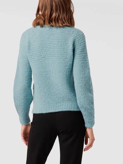 Marc Cain Strickpullover Mit Alpaka Und Woll Anteil Rauchblau Online