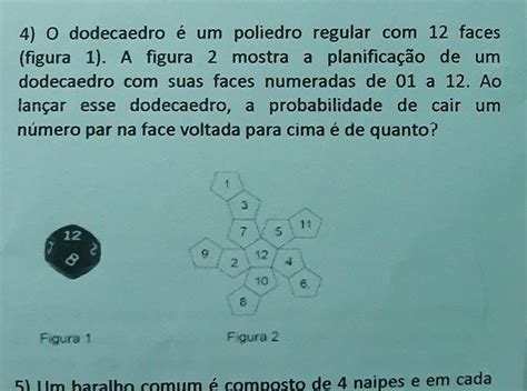 O Dodecaedro Um Poliedro Regular Faces Figura A Figura