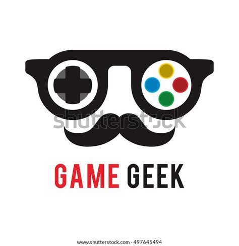 Game Geek Logo Icon Symbol Template Stock Vector Royalty Free 497645494