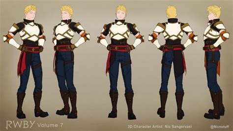 Artstation Jaune From Rwby Volume 7 Nicolas Sangervasi Rwby Jaune