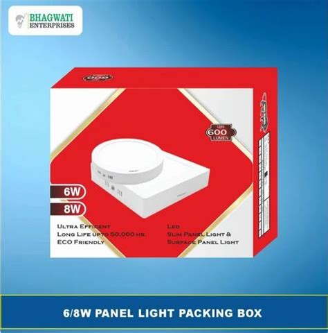 Sbs Paper With Lamination Led Panel Lights Packaging Boxes Sbs Paper