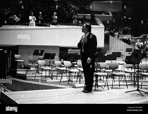 Claudio Abbado, Italian conductor, atter a concert with the Berlin Philharmonic at the ...