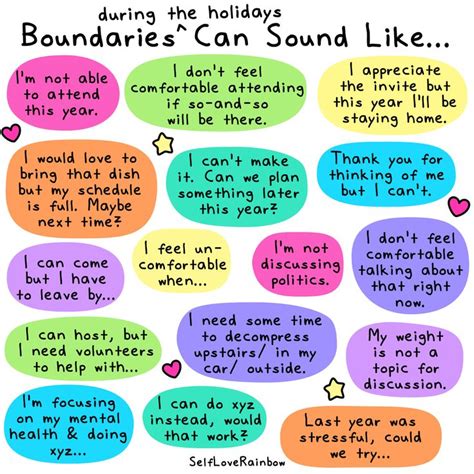 Boundaries During The Holidays Self Love Rainbow Holiday Boundaries