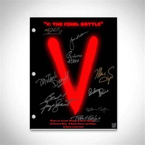 V-The Final Battle 1984 Script Limited Signature Edition | RARE-T