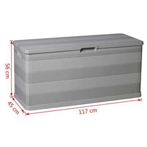 VidaXL Tuinbox 117x45x56 Cm Grijs Leen Bakker