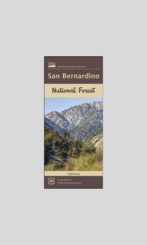 San Bernardino National Forest Map - San Gorgonio Wilderness ...