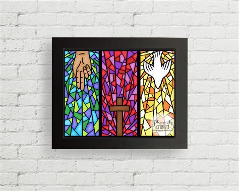 Holy Trinity Stained Glass Digital Artwork PRINT FREE SHIPPING - Etsy