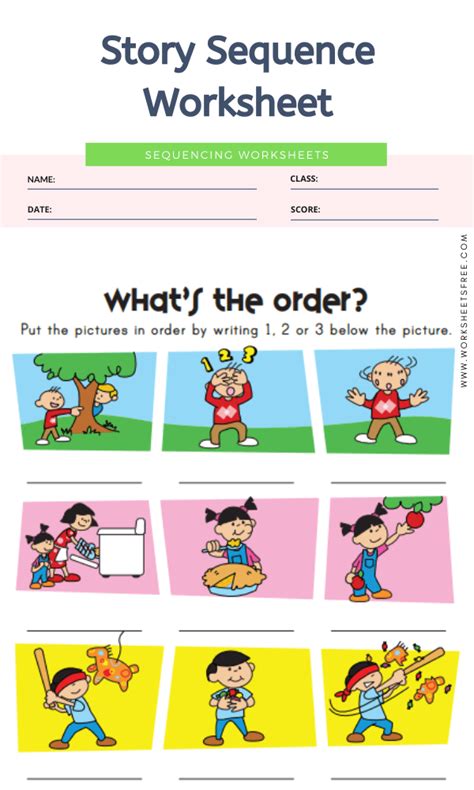 Free Printable Story Sequencing Worksheets For Kindergarten Printable