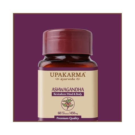 Ashwagandha Capsules - Upakarma Ayurveda products online @ Ayurvedmart