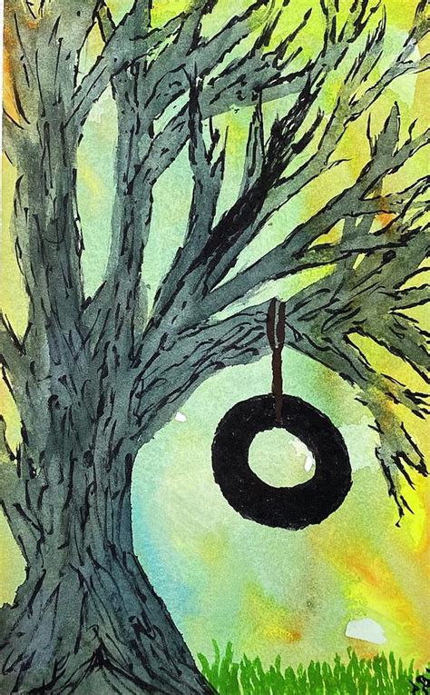 Naked Trees Painting By Anjel B Hartwell Pixels