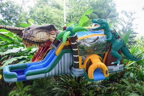 Jurassic Dual Lane Water Combo Bounceandplayllc Deltona Fl