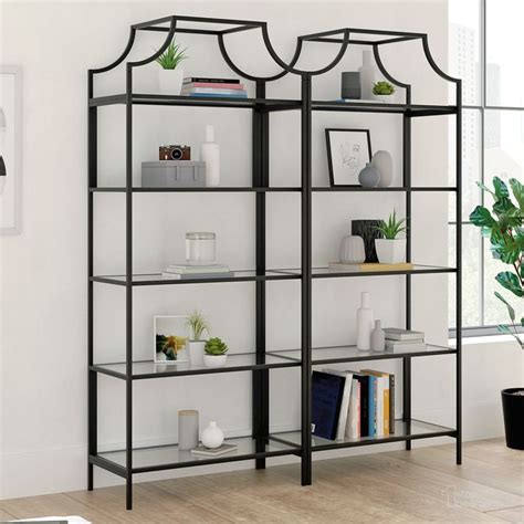 Harvey Park Bookcase In Black By Sauder 1stopbedrooms