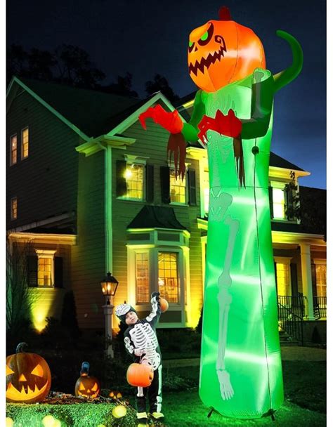 Kalolary 12FT Halloween Inflatable with LED Light, Giant ...