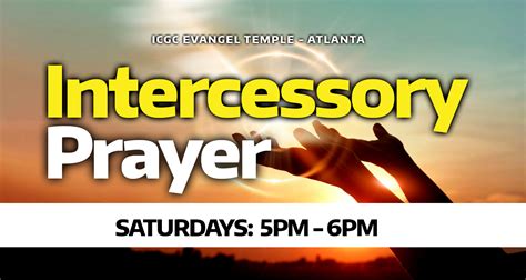 Intercessory Prayer - ICGC Evangel Temple Atlanta